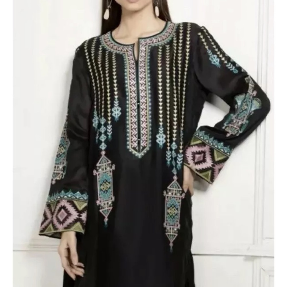 Pakistani Designer Shalwar Kameez sapphire kurta